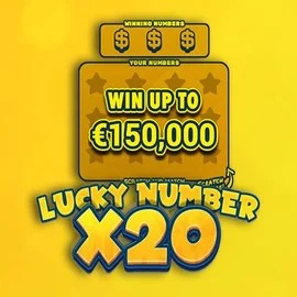 Lucky Number x20 slot logo by Hacksaw Gaming at Zumospin CasinoLucky Number x20