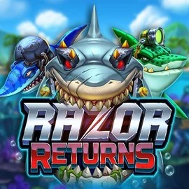 Razor Returns slot logo by Push Gaming at Zumospin CasinoRazor Returns